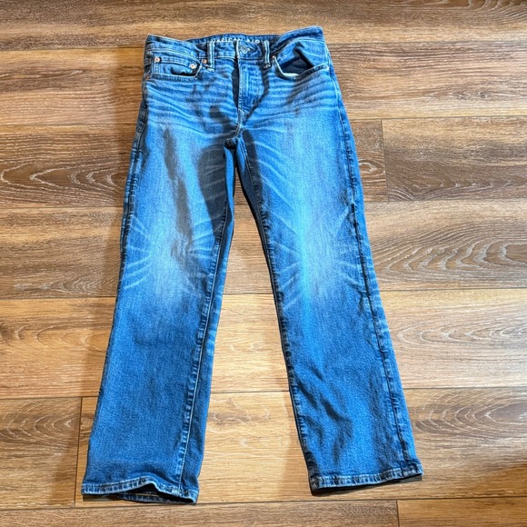 American Eagle Outfitters Other - American Eagle Airflex+ Mens Straight Leg Jeans Medium Wash Blue Denim 28x28"